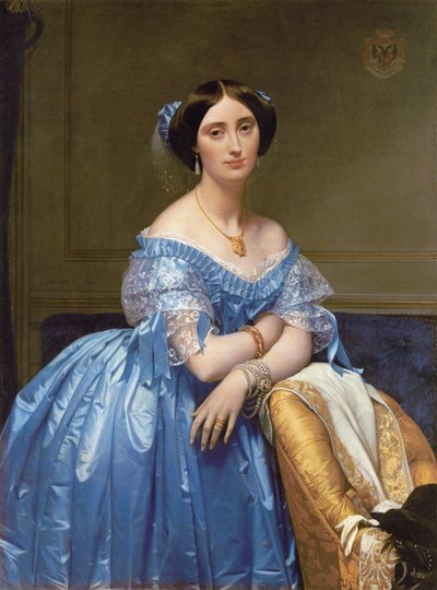 Porträt der Prinzessin de Broglie von Jean Auguste Dominique Ingres